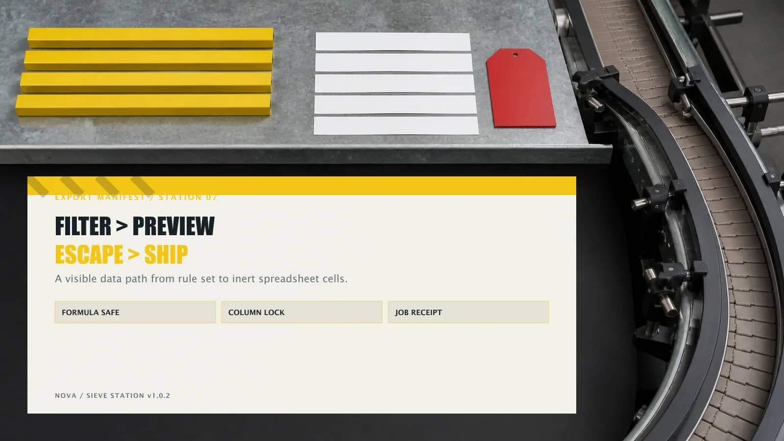 Sieve Filtered CSV Export Module preview 1