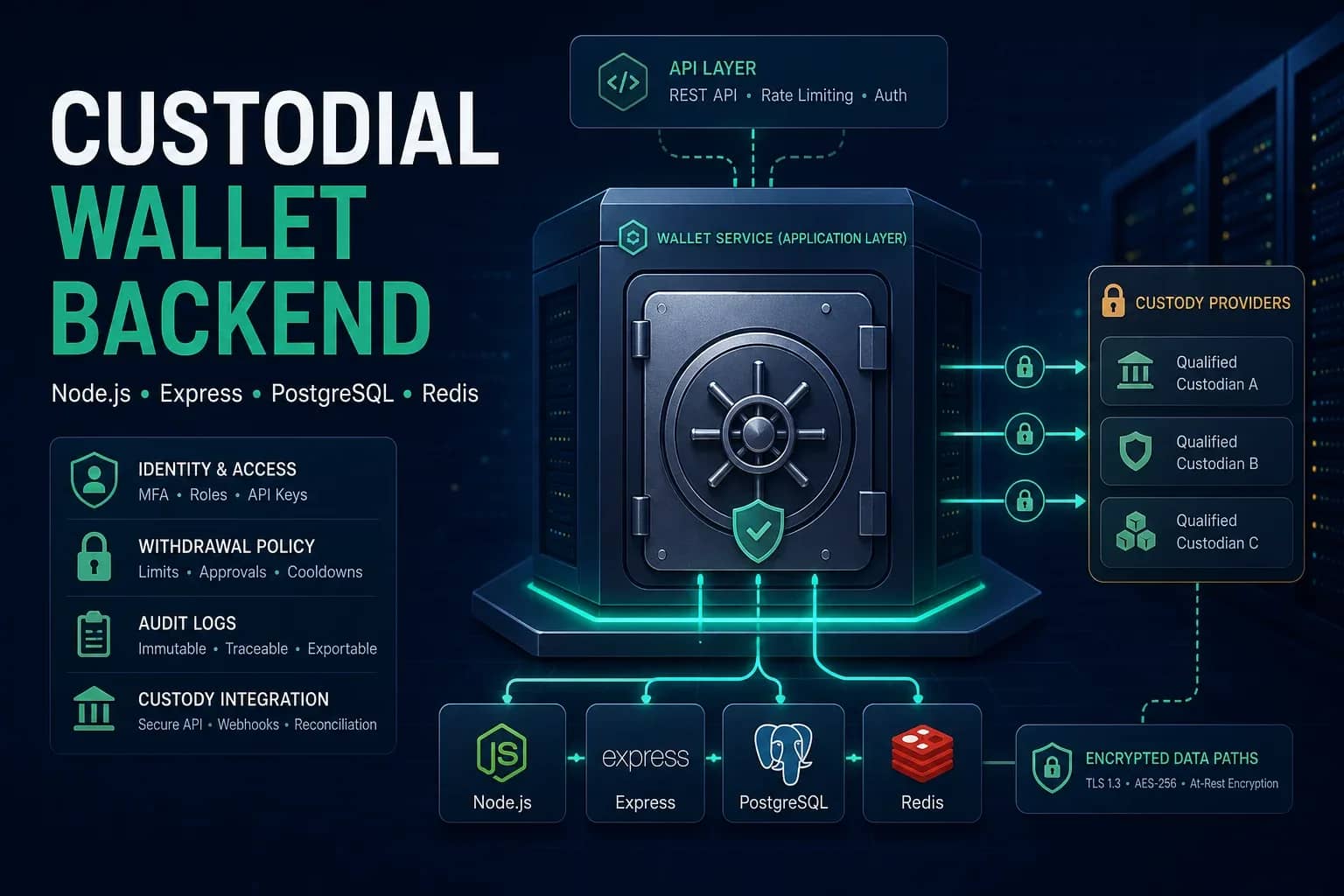 Custodial Wallet Backend - MFA, Withdrawal Controls & Custody Adapter preview 1