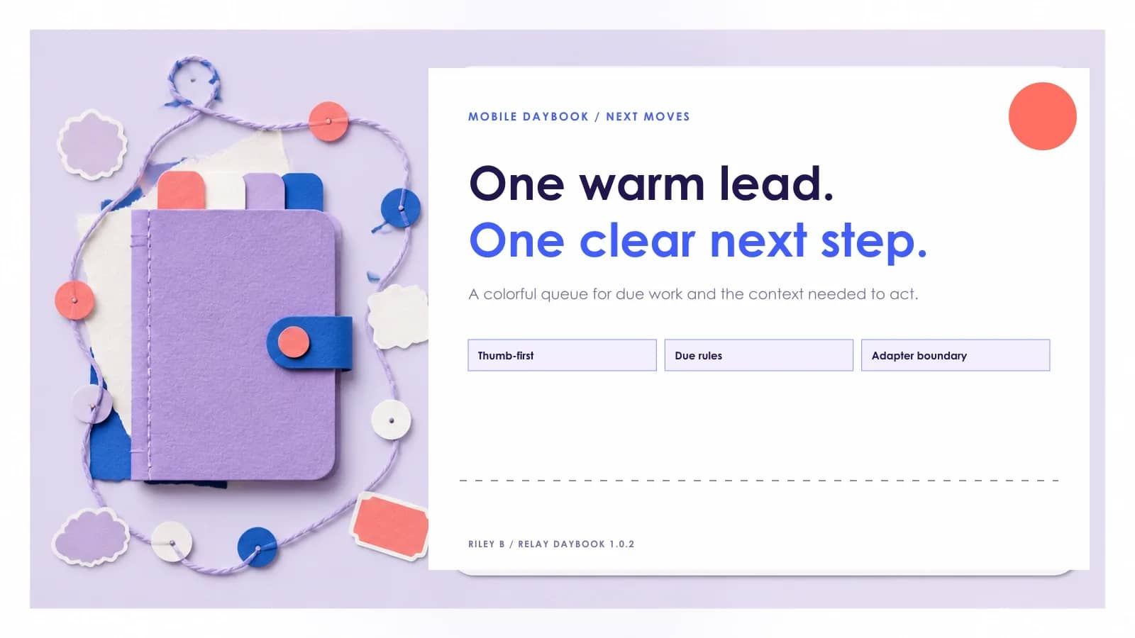 Relay Mobile Sales Follow-Up Tracker preview 1
