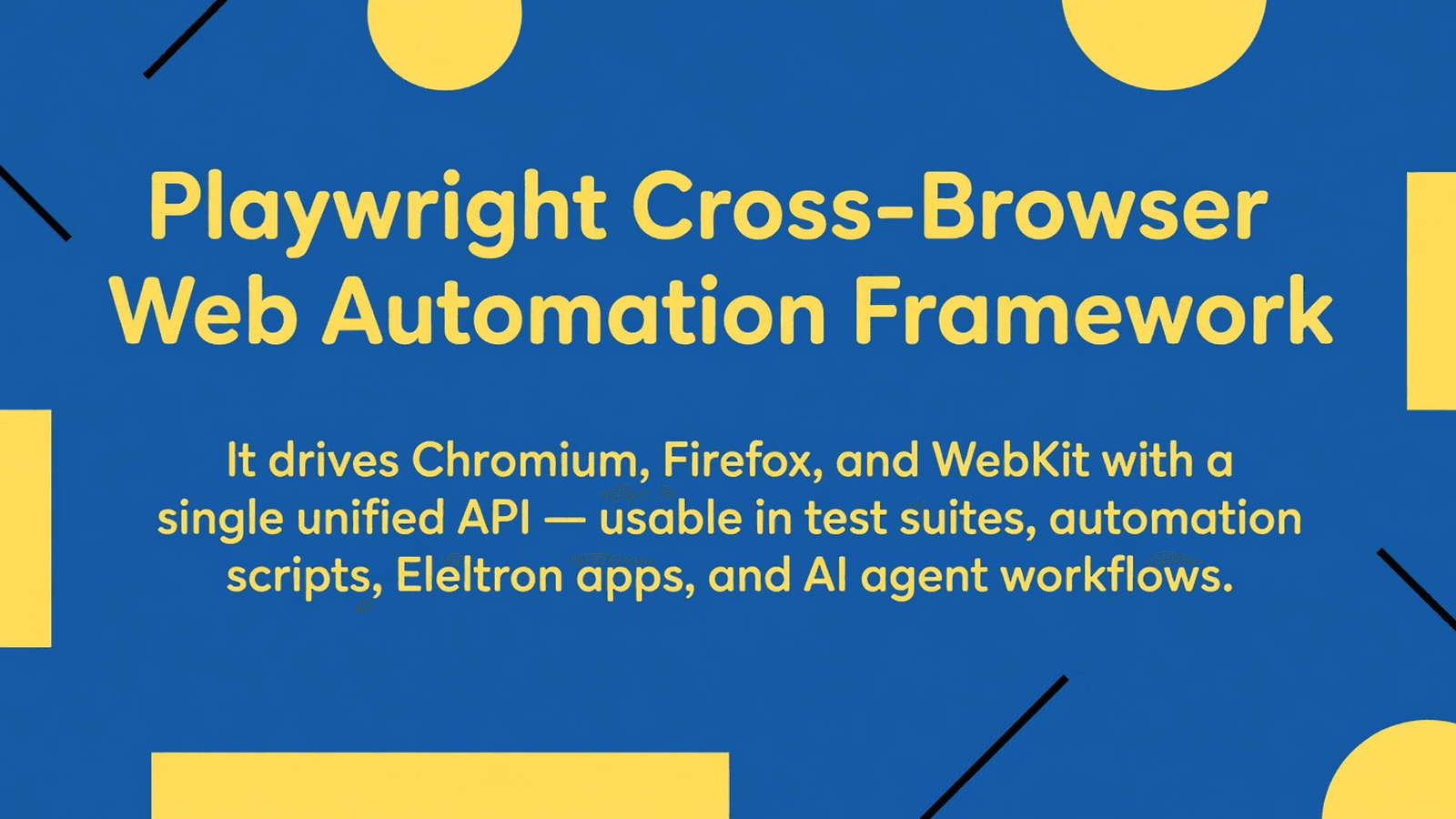 Playwright Cross-Browser Web Automation Framework preview 1