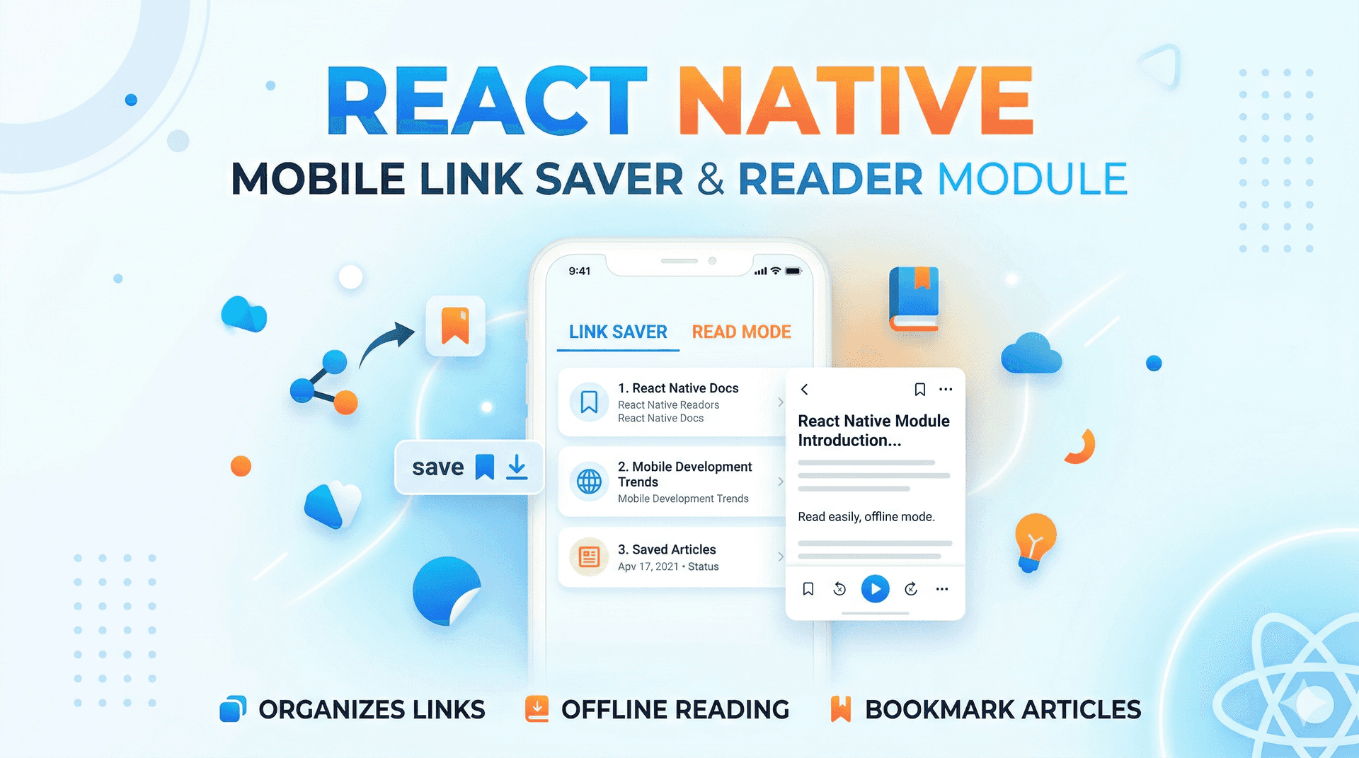 Mobile Link Saver&Reader Module