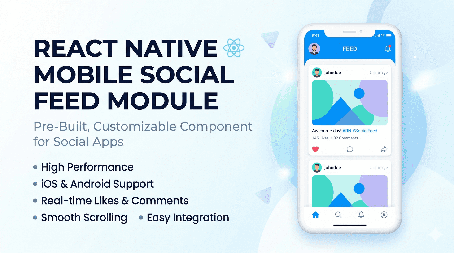 Mobile Social Feed Module
