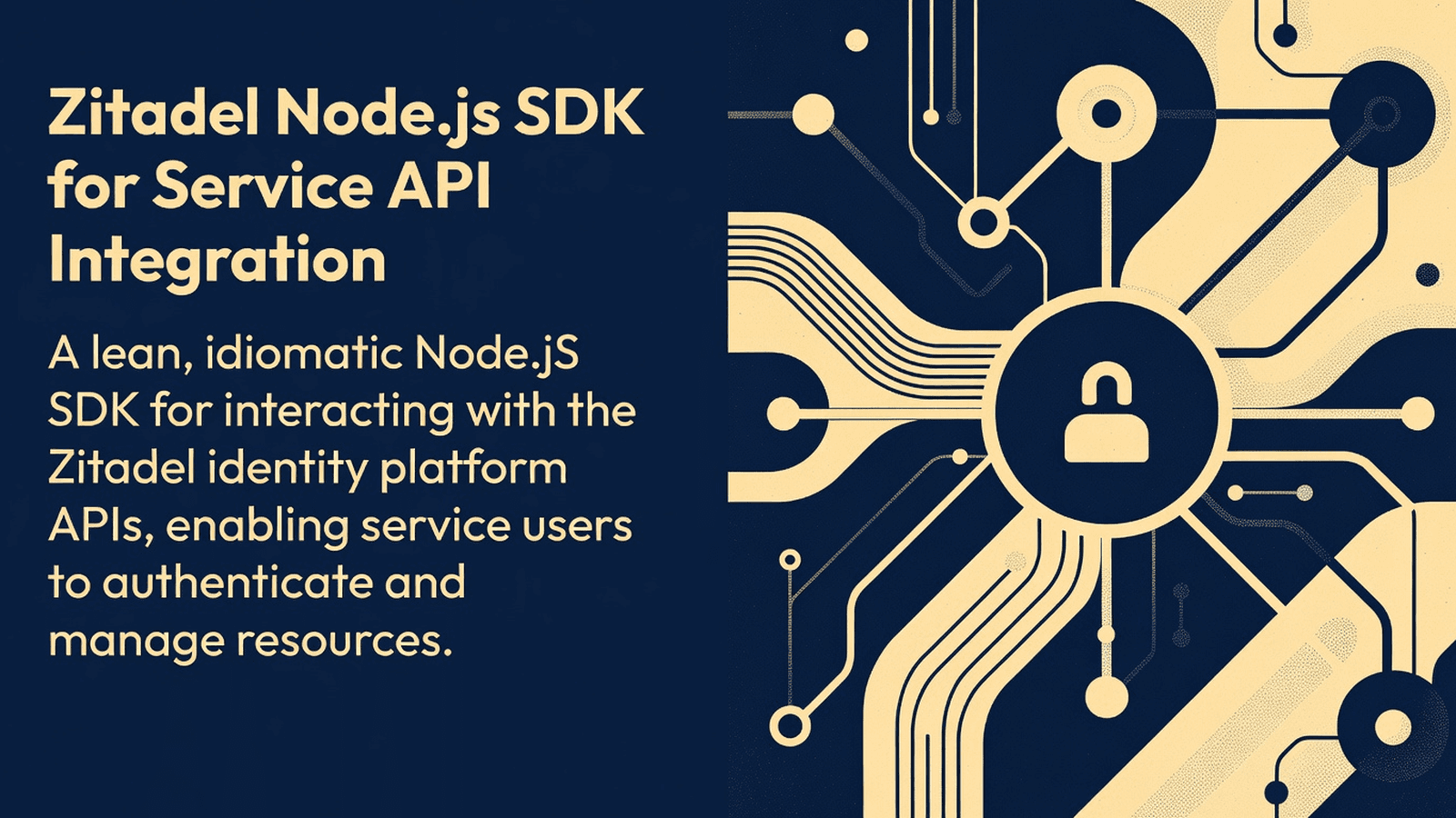 Zitadel Node.js SDK for Service API Integration preview 1