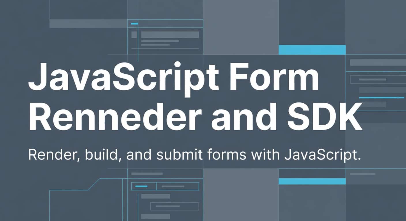JavaScript Form Renderer and SDK for Form.io