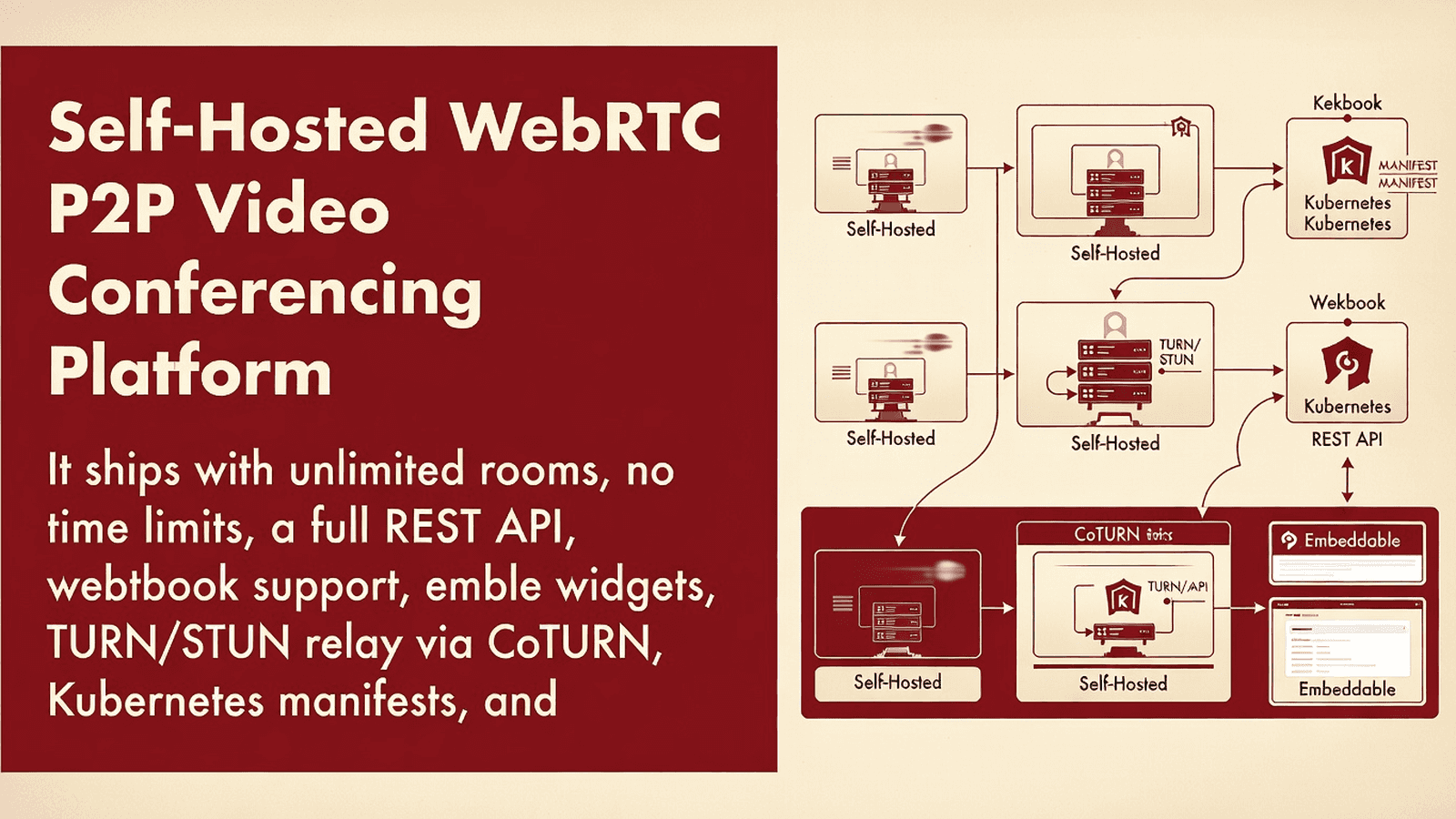Self-Hosted WebRTC P2P Video Conferencing Platform