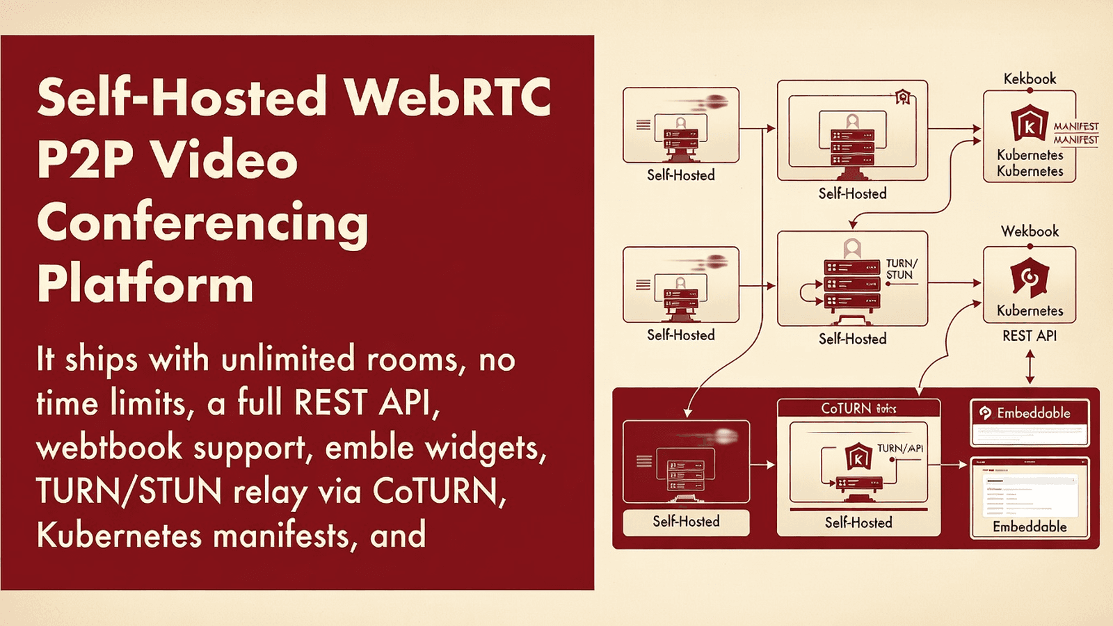 Self-Hosted WebRTC P2P Video Conferencing Platform preview 1
