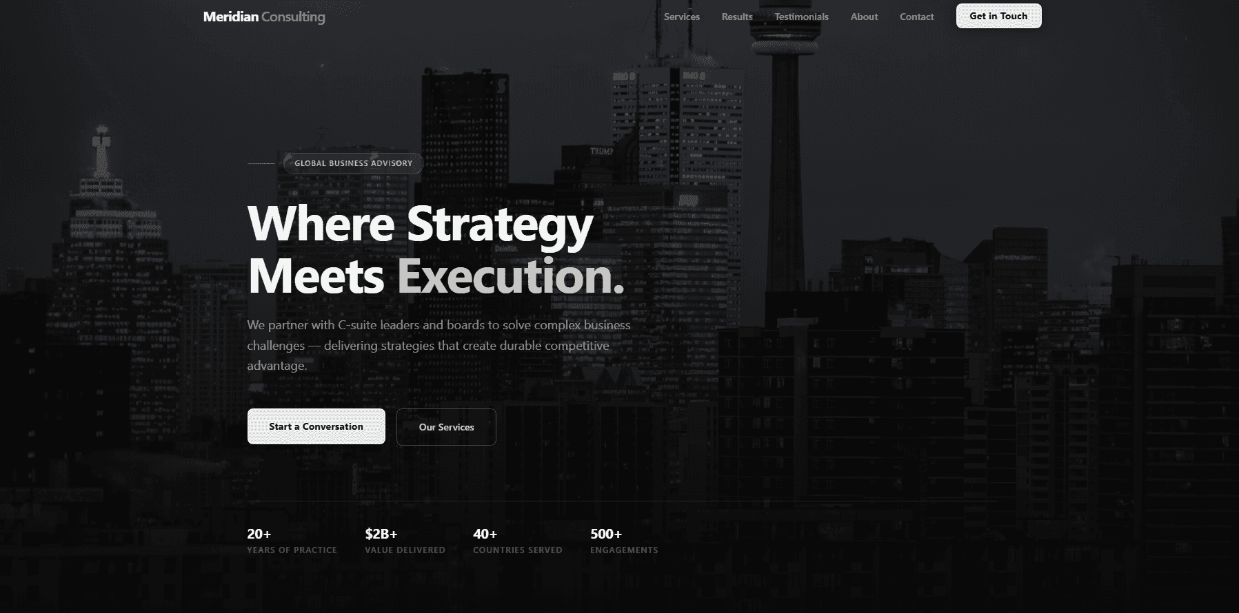 Consulting Firm Design Template