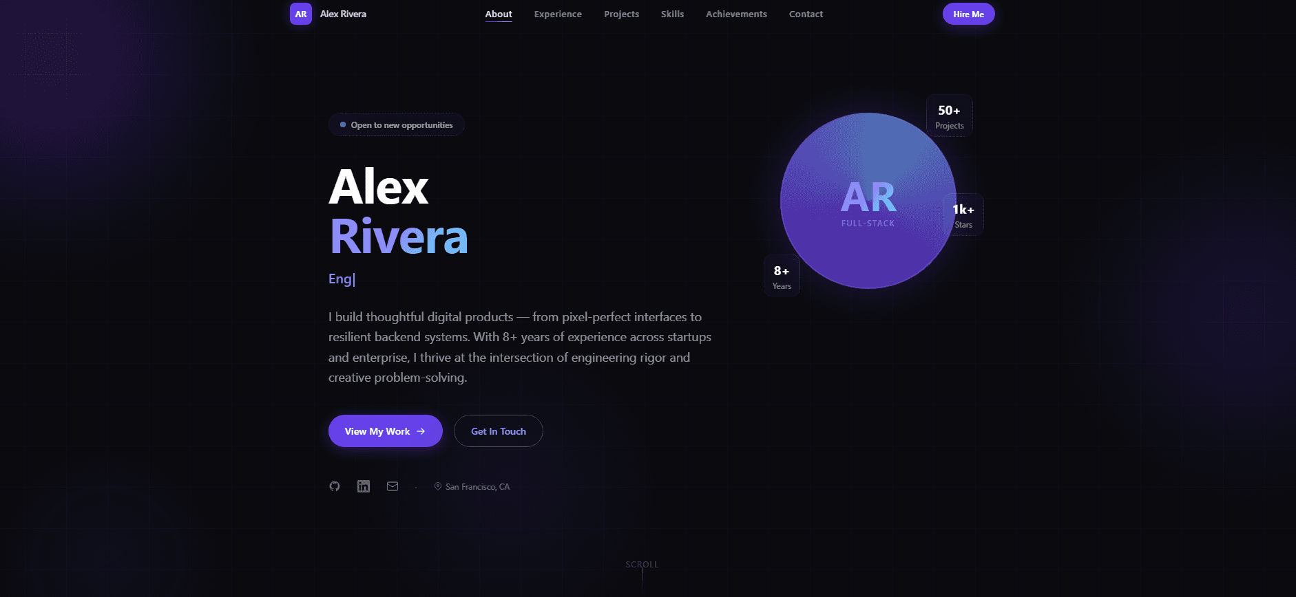 Professional Resume/CV Design Template(Purple Vibe) preview 1
