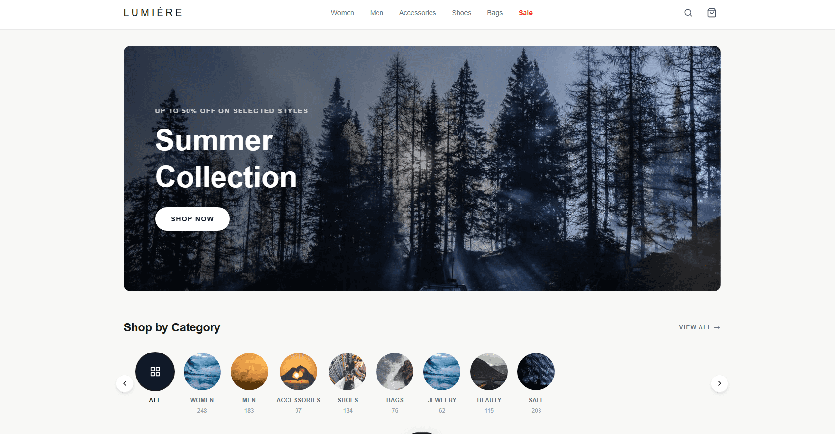 Classy Commerce Design Template