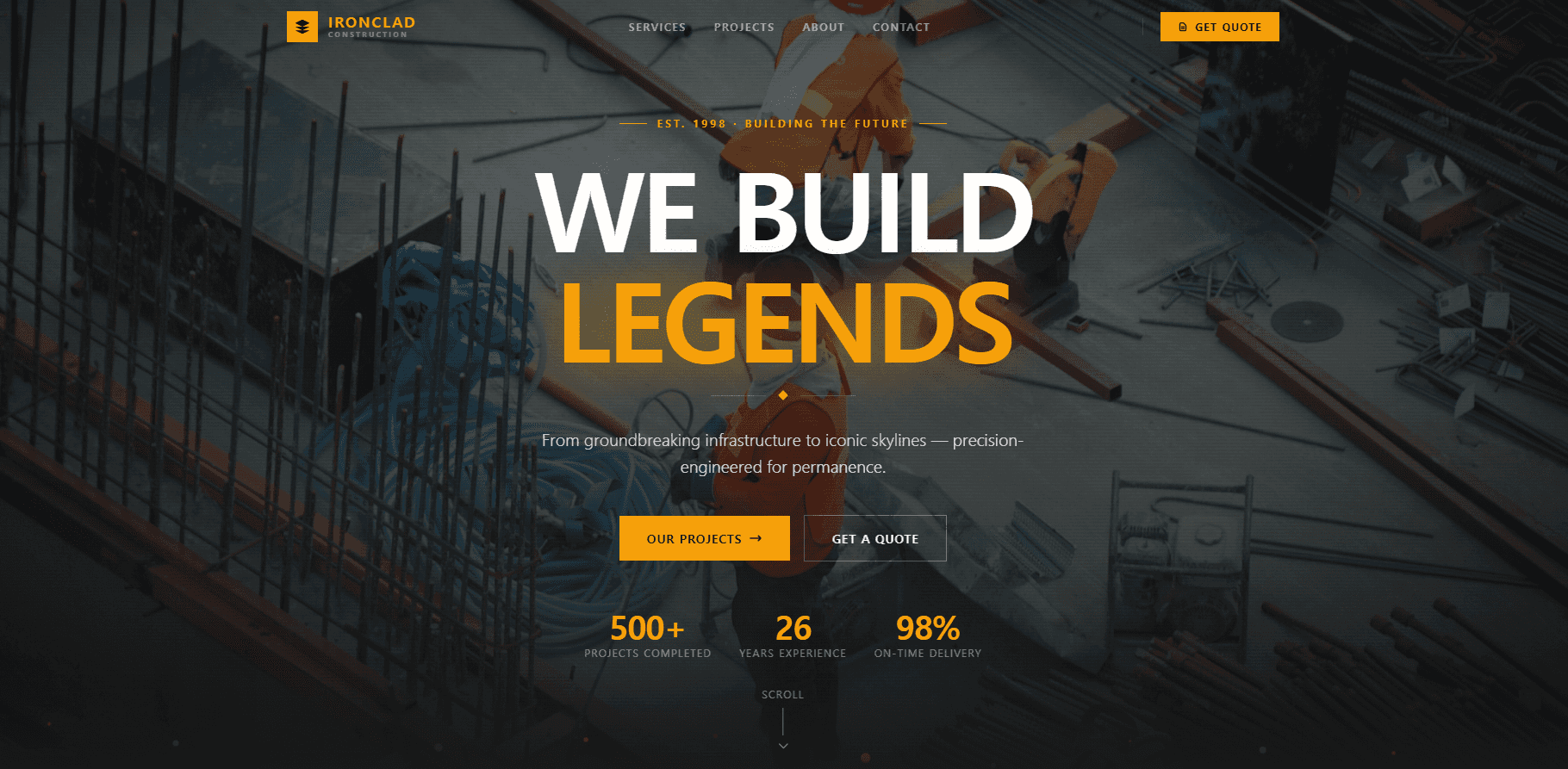 Construction Company Design Template