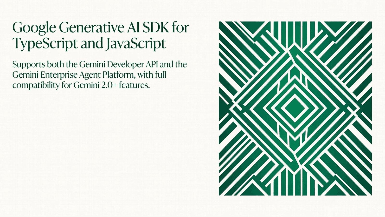 Google Generative AI SDK for TypeScript and JavaScript