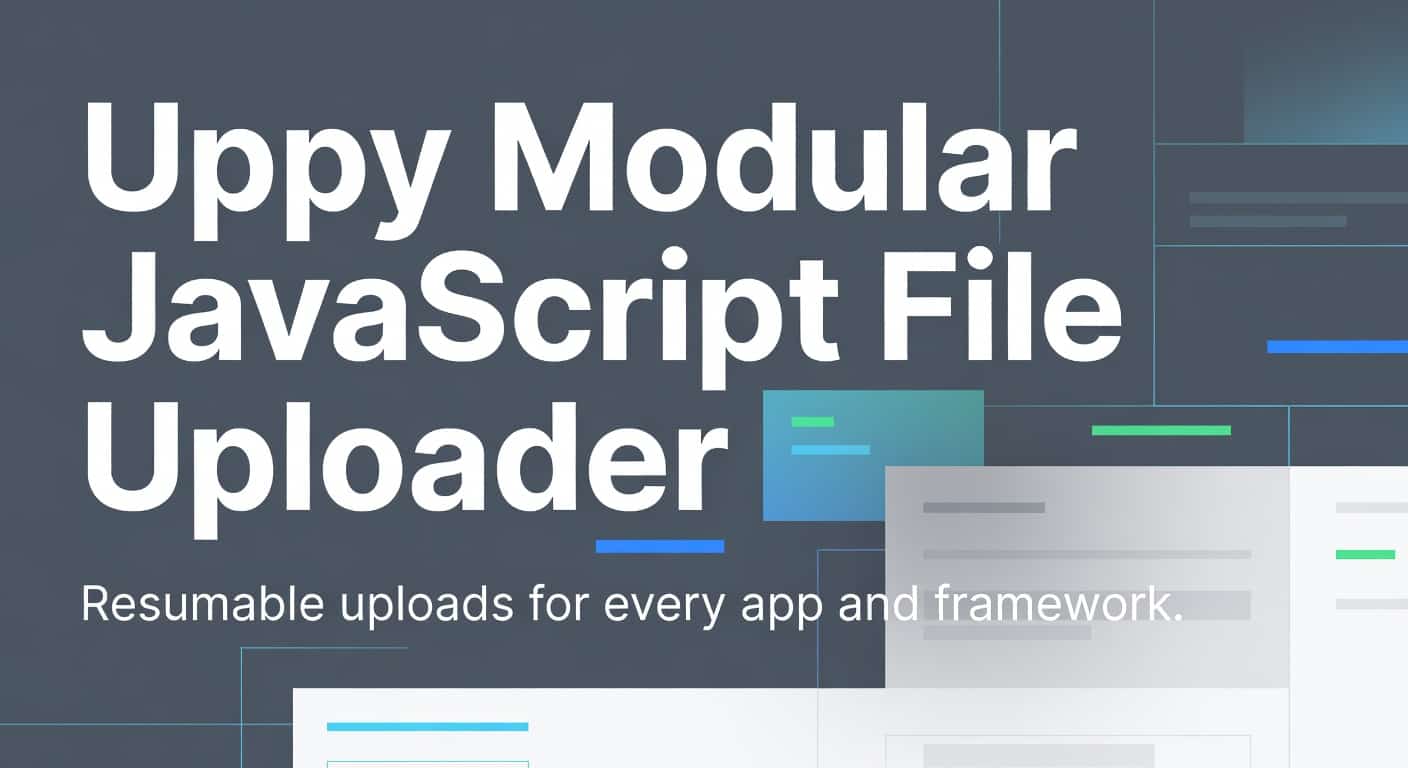 Uppy Modular JavaScript File Uploader Plugin Suite