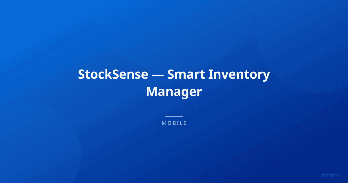 StockSense — Smart Inventory Manager