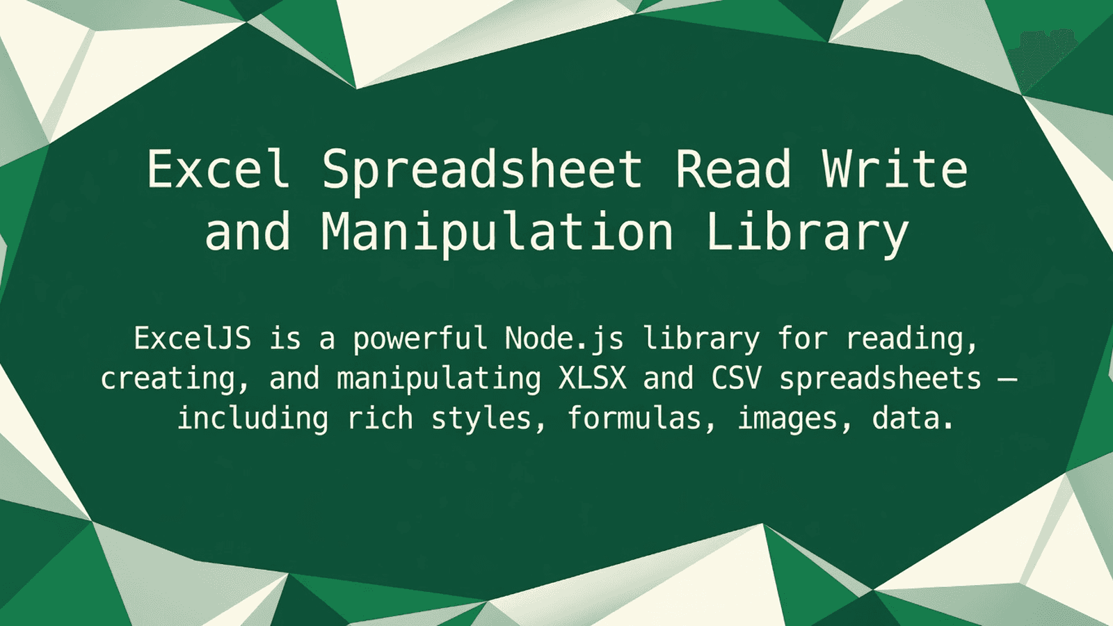 Excel Spreadsheet Read Write and Manipulation Library