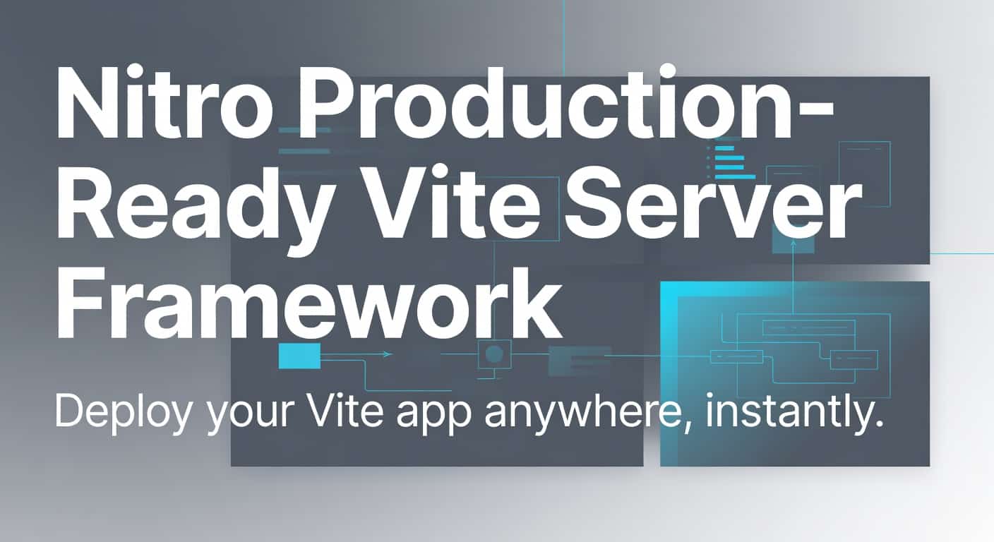 Nitro Production-Ready Vite Server Framework