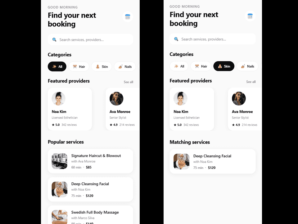 Service Booking App Template