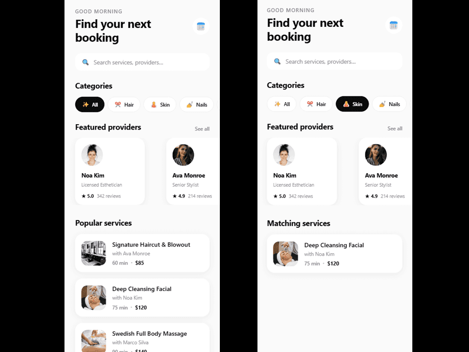 Service Booking App Template