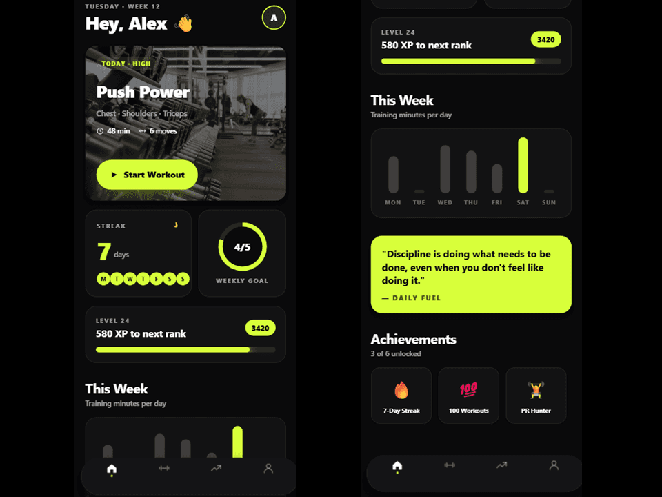 Fitness Coach App Template preview 1