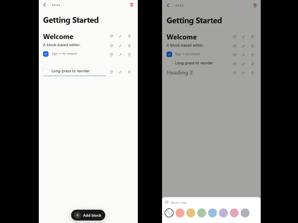 Productivity Note Management App preview 1