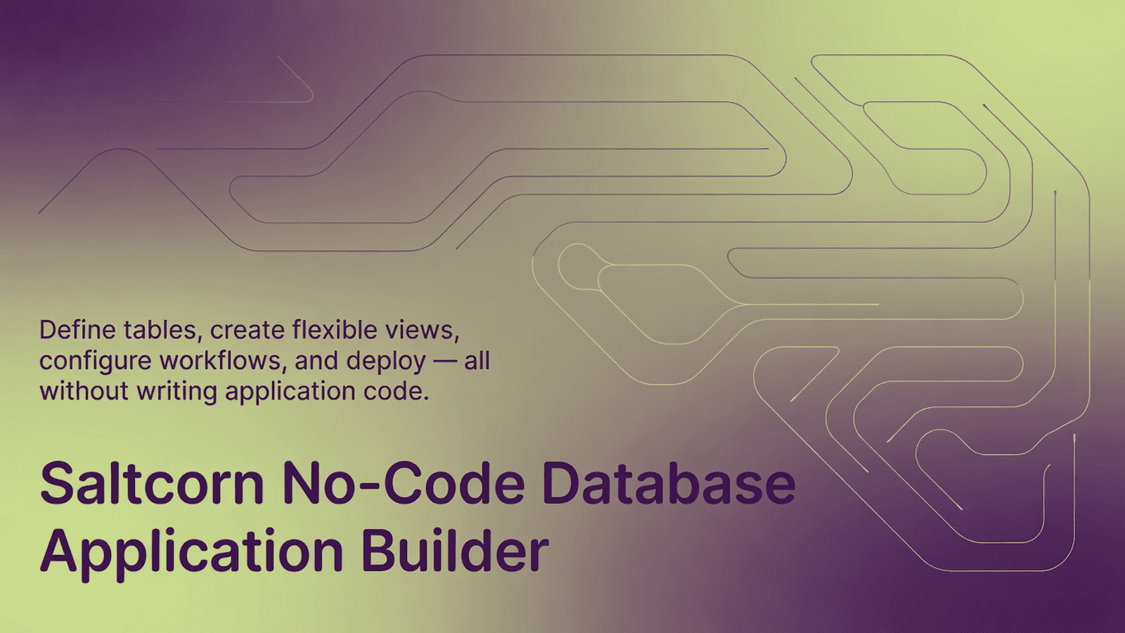 Saltcorn No-Code Database Application Builder