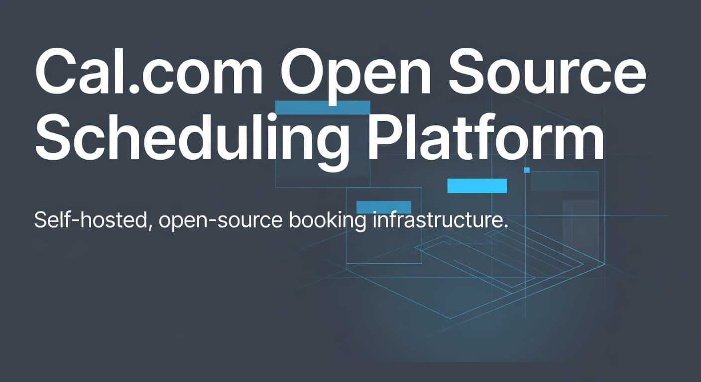 Cal.com Open Source Scheduling Platform
