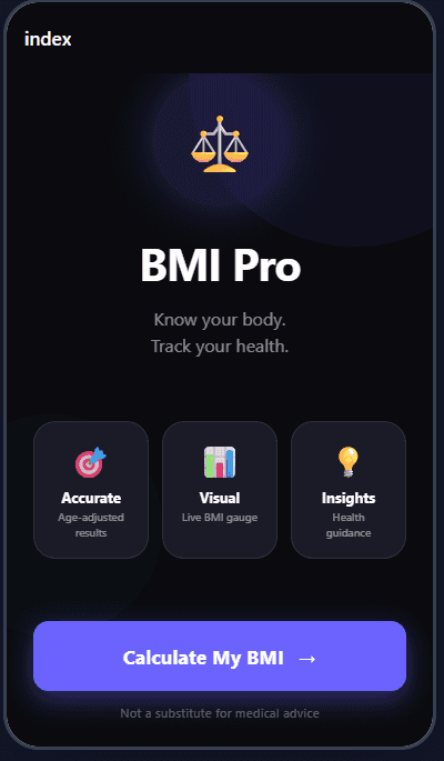 BMI Calculator