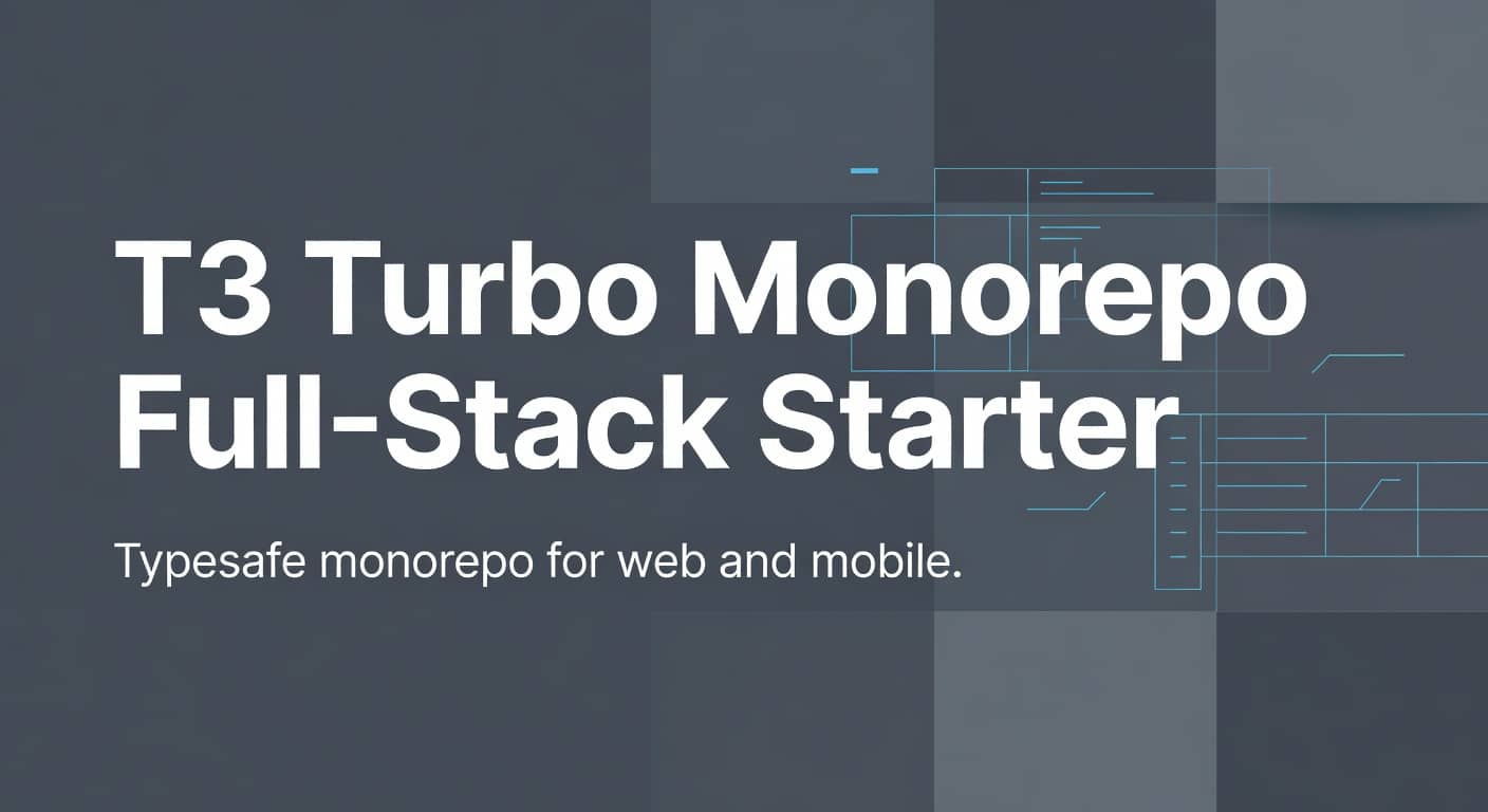 T3 Turbo Monorepo Full-Stack Starter Kit preview 1