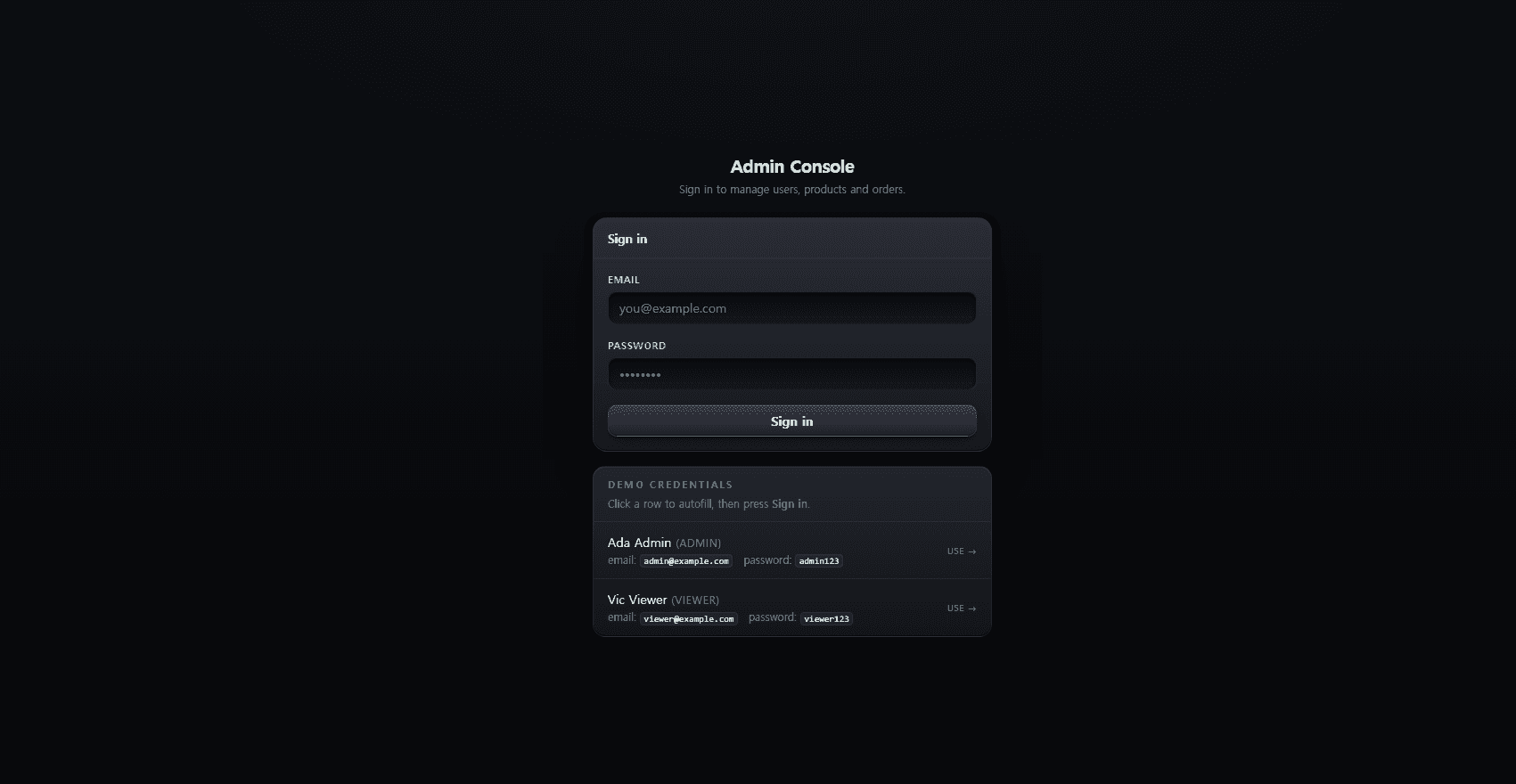Commerce Admin FE kit