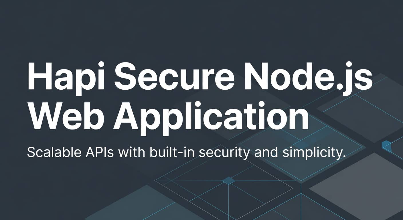 Hapi Secure Node.js Web Application Framework preview 1