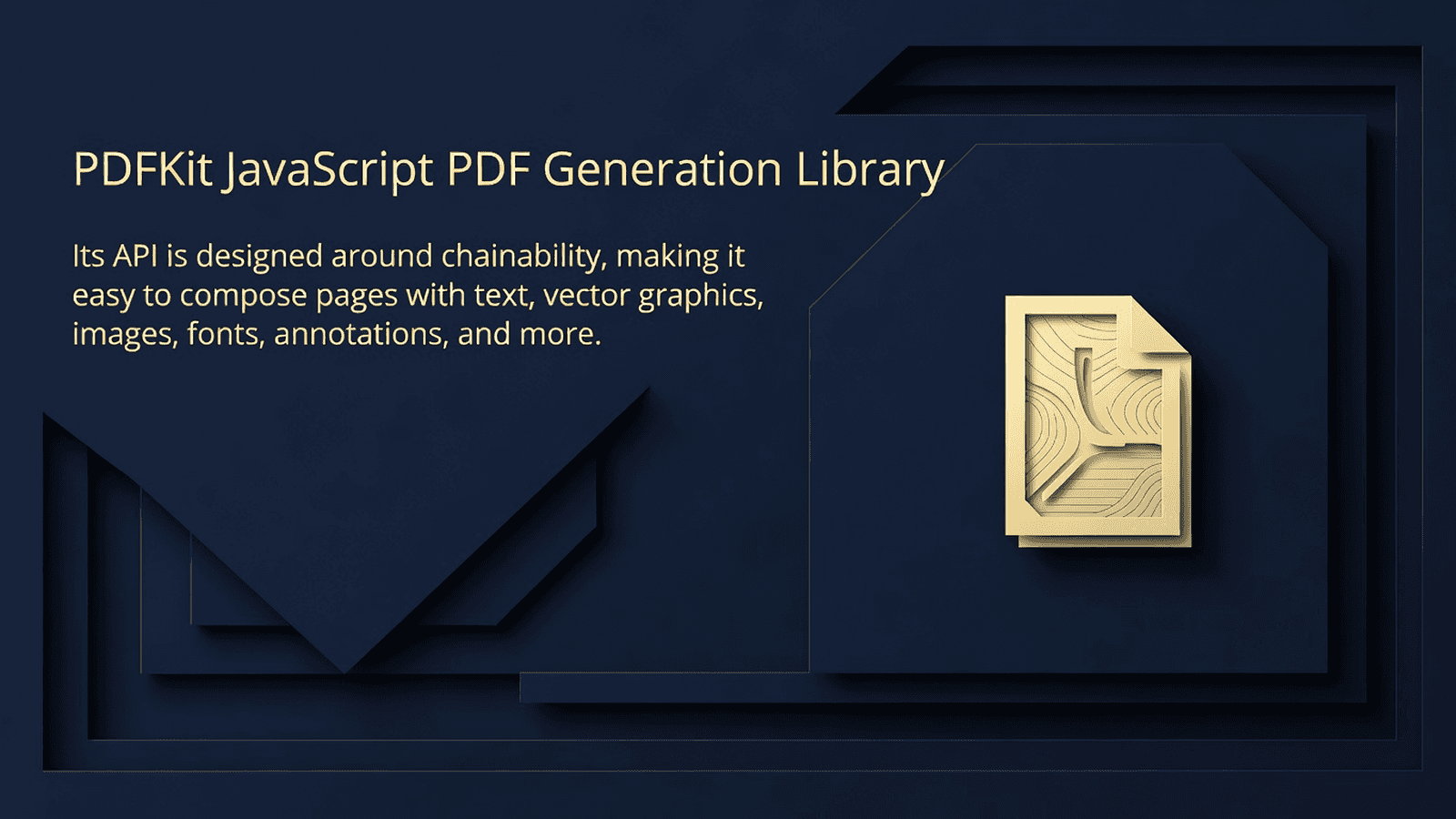 PDFKit JavaScript PDF Generation Library