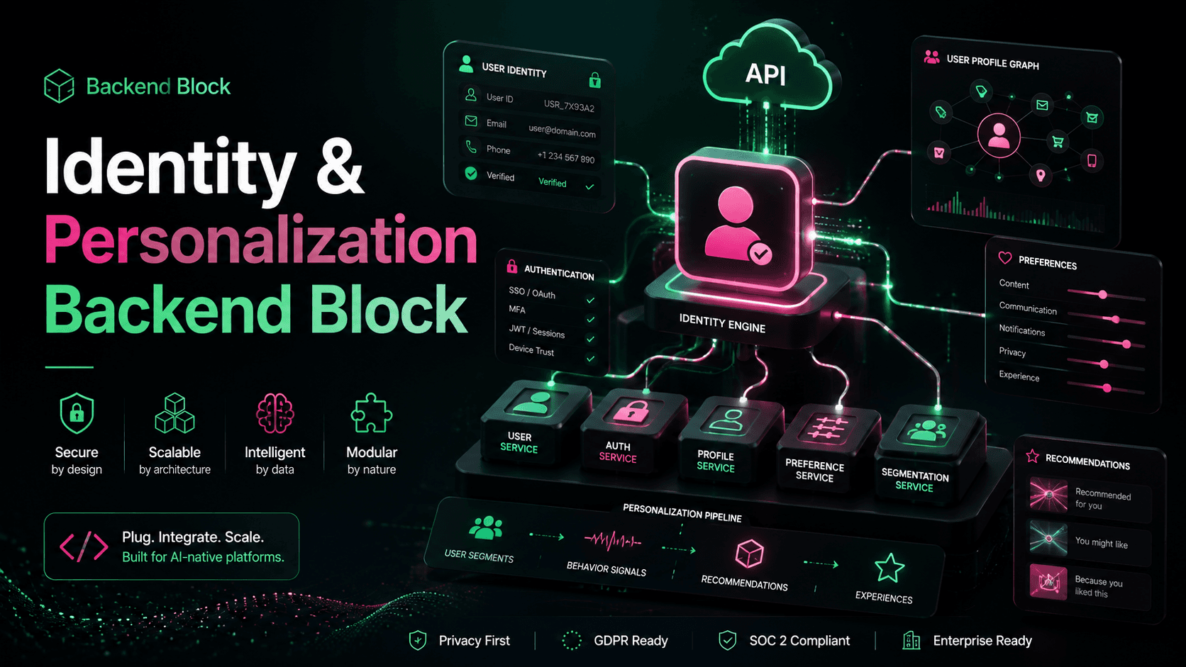 Backend - Identity&Personalization Block preview 1