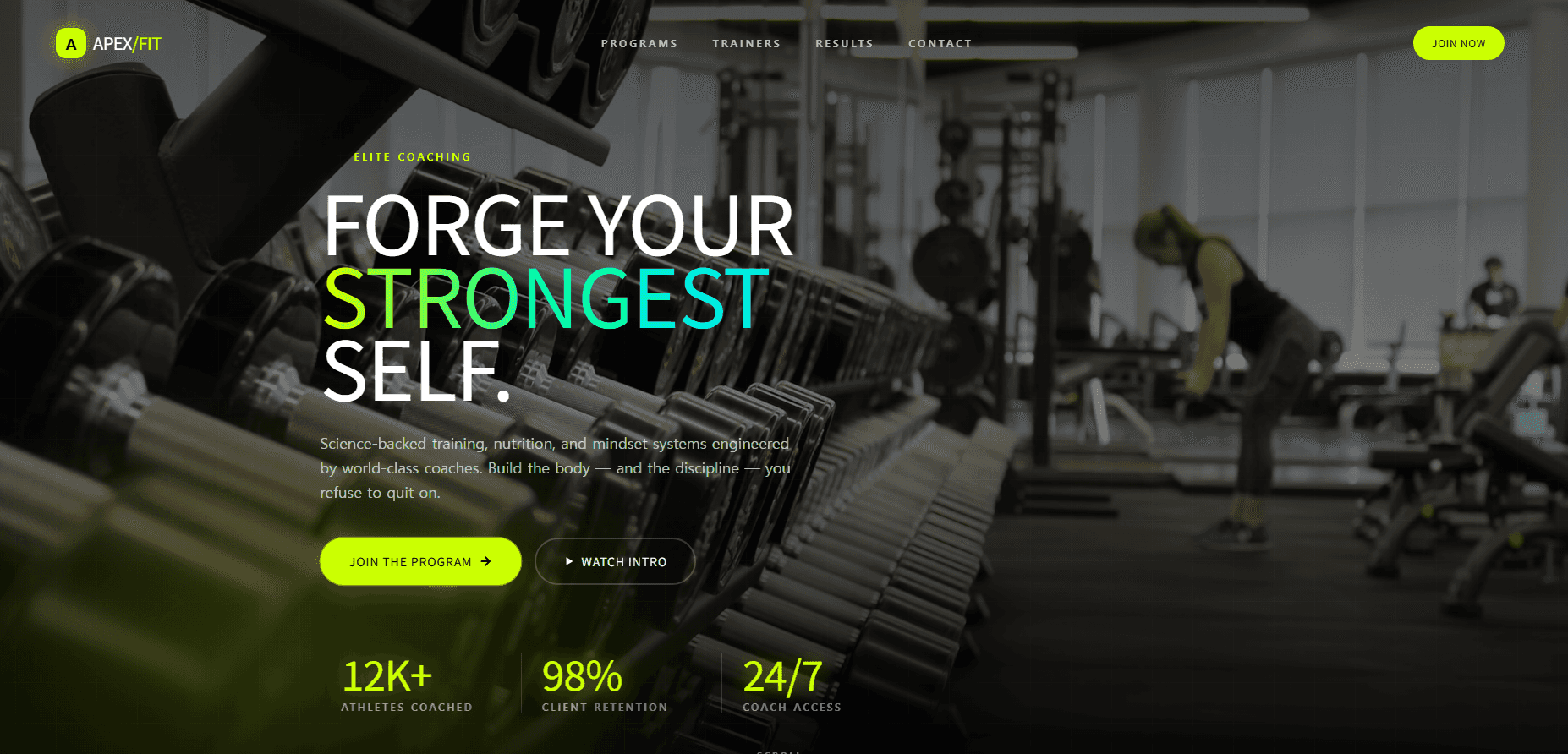 Fitness Club Design Template
