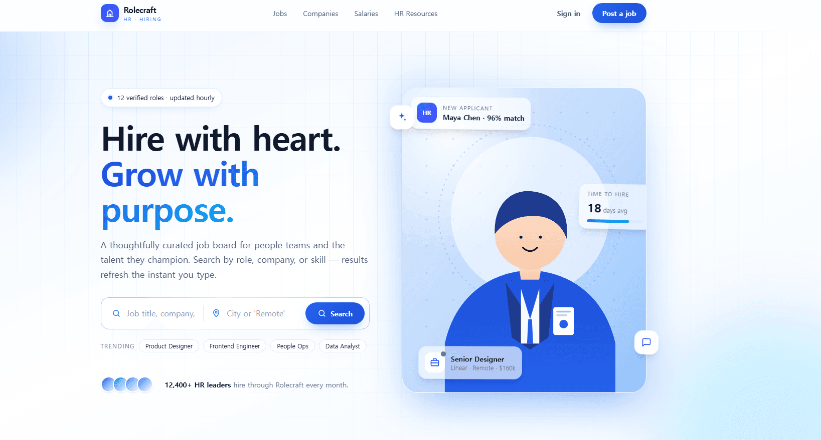 Job posting site starter template preview 1