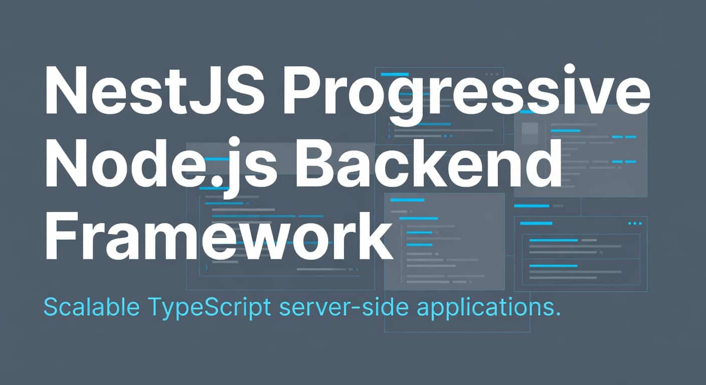 NestJS Progressive Node.js Backend Framework