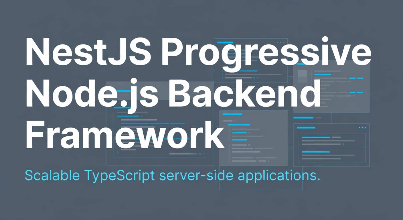 NestJS Progressive Node.js Backend Framework preview 1