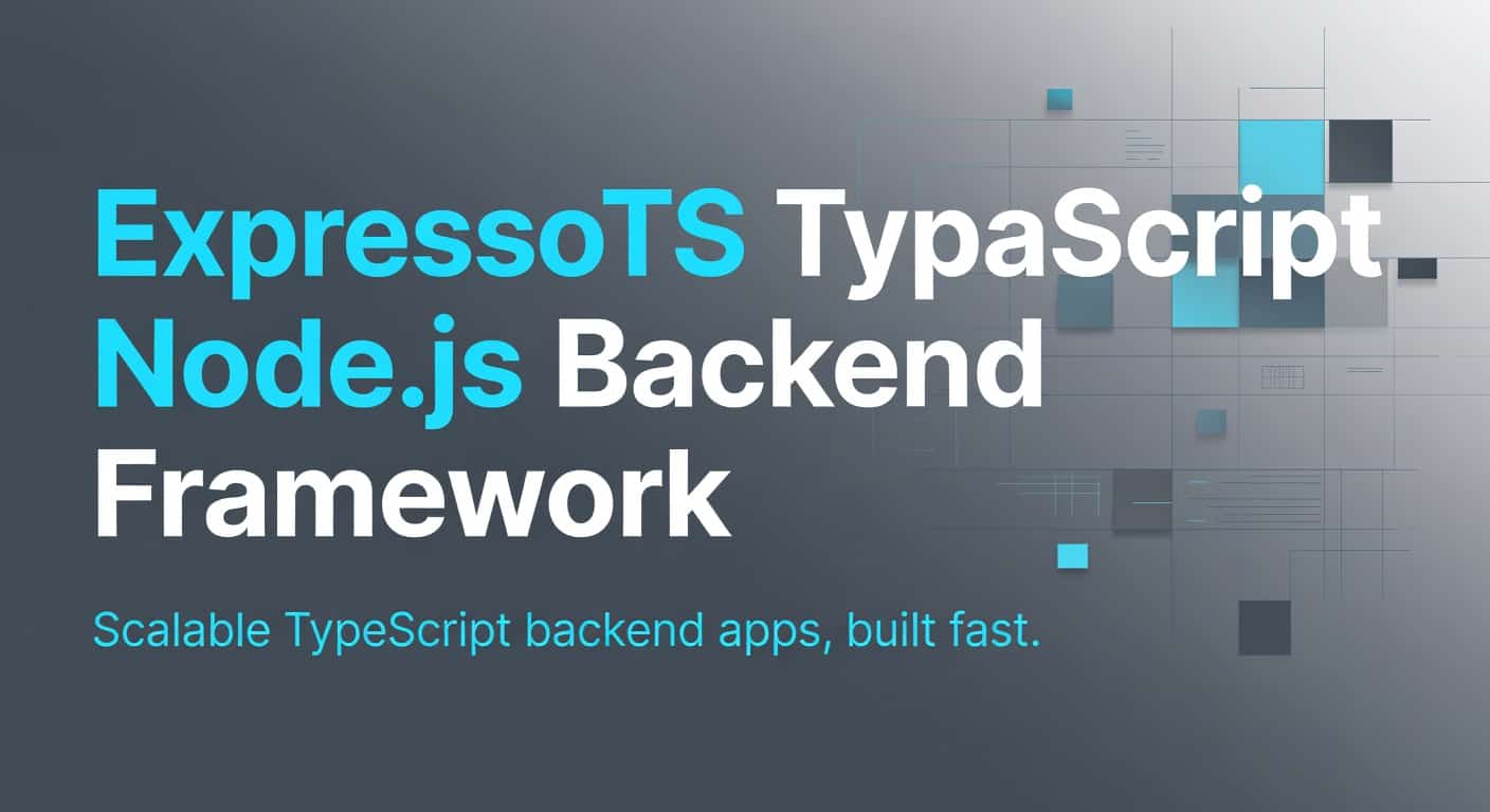 ExpressoTS TypeScript Node.js Backend Framework