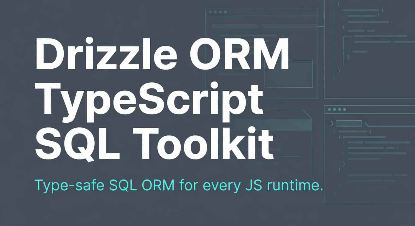 Drizzle ORM TypeScript SQL Toolkit and Ecosystem