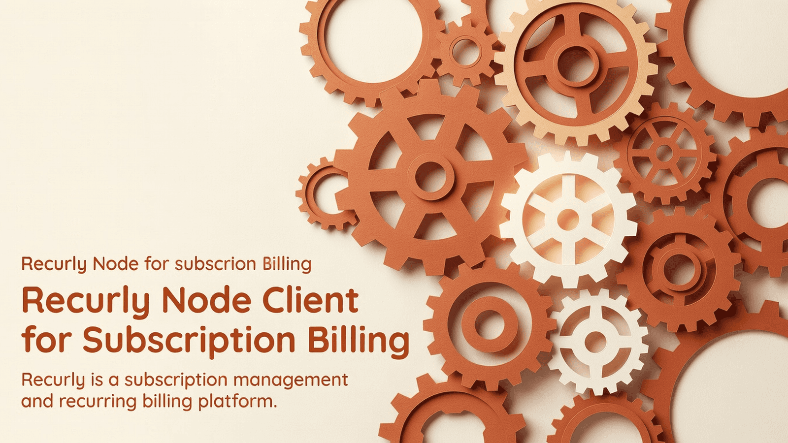 Recurly Node Client for Subscription Billing