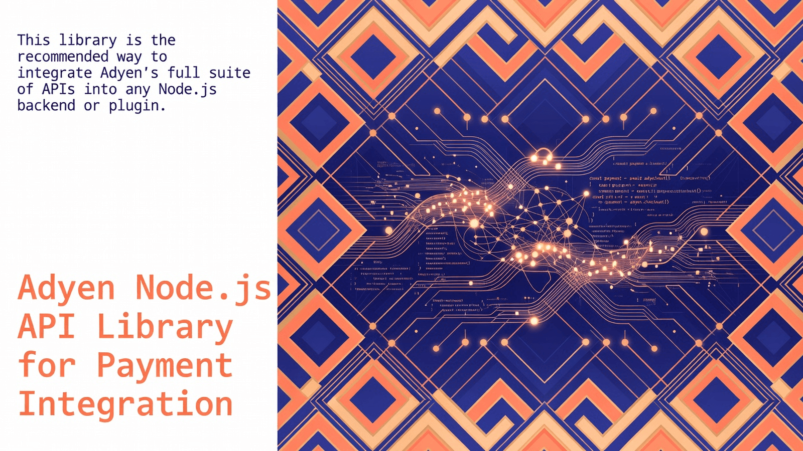 Adyen Node.js API Library for Payment Integration preview 1