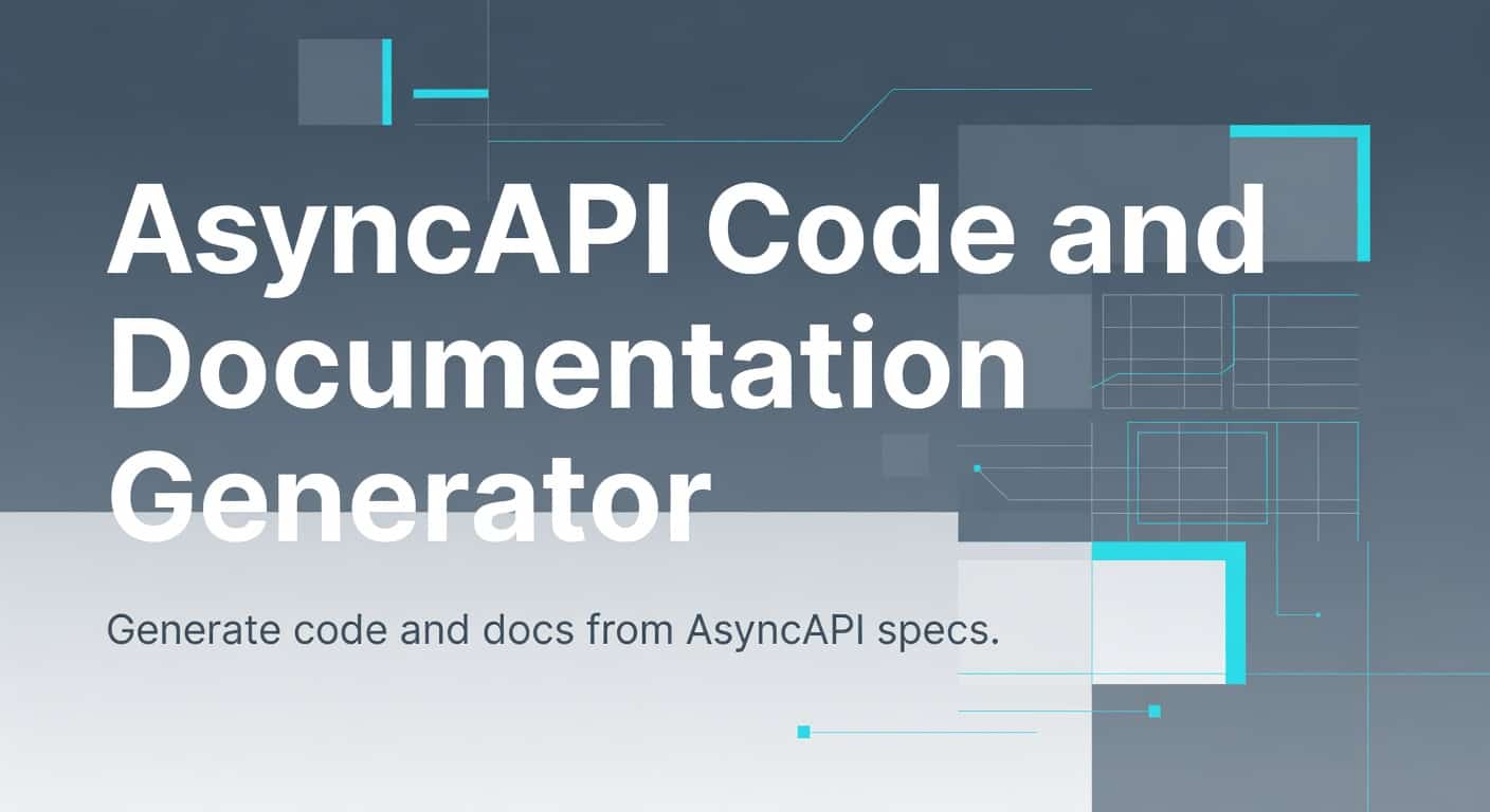 AsyncAPI Code and Documentation Generator Toolkit