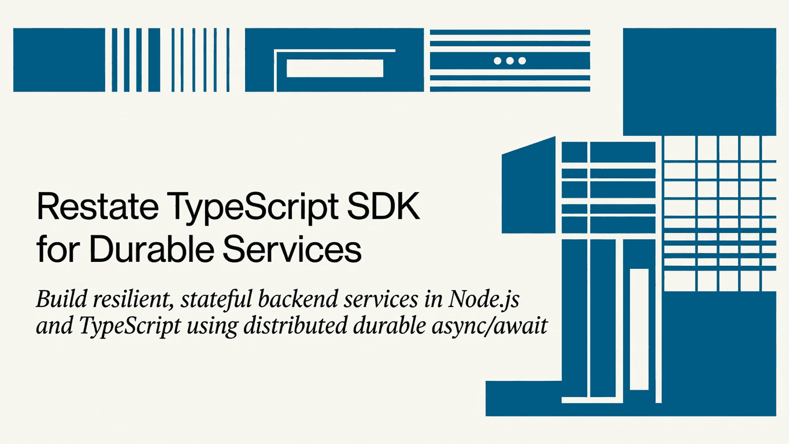 Restate TypeScript SDK for Durable Services