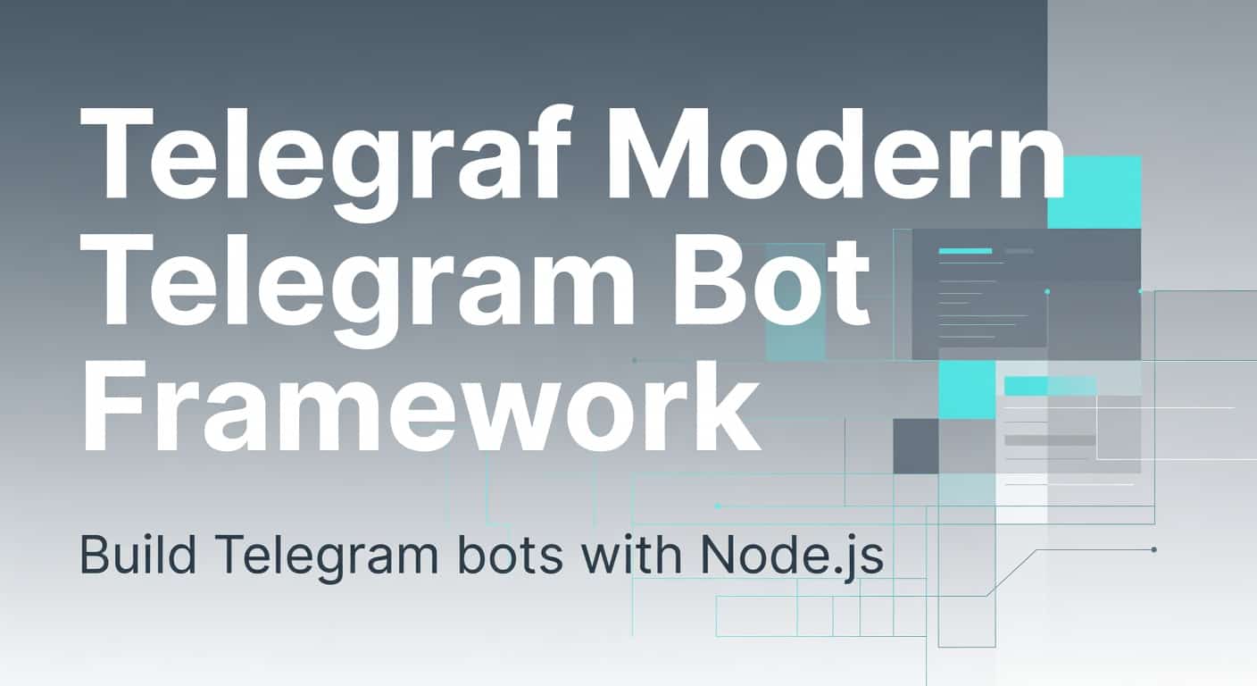 Telegraf Modern Telegram Bot Framework for Node.js