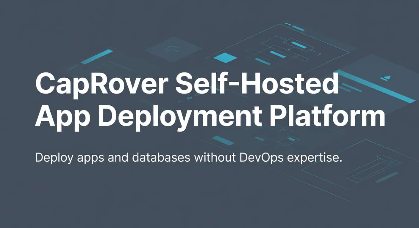 CapRover Self-Hosted App Deployment Platform